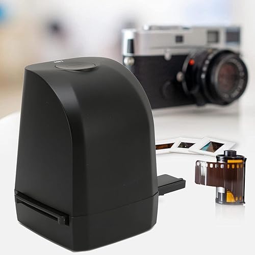 Miniatura 3 de Luqeeg Escáner de diapositivas de película, escáner de diapositivas negativas de película de 1.378 in, con sensor CMOS de 8 MP, convertidor de