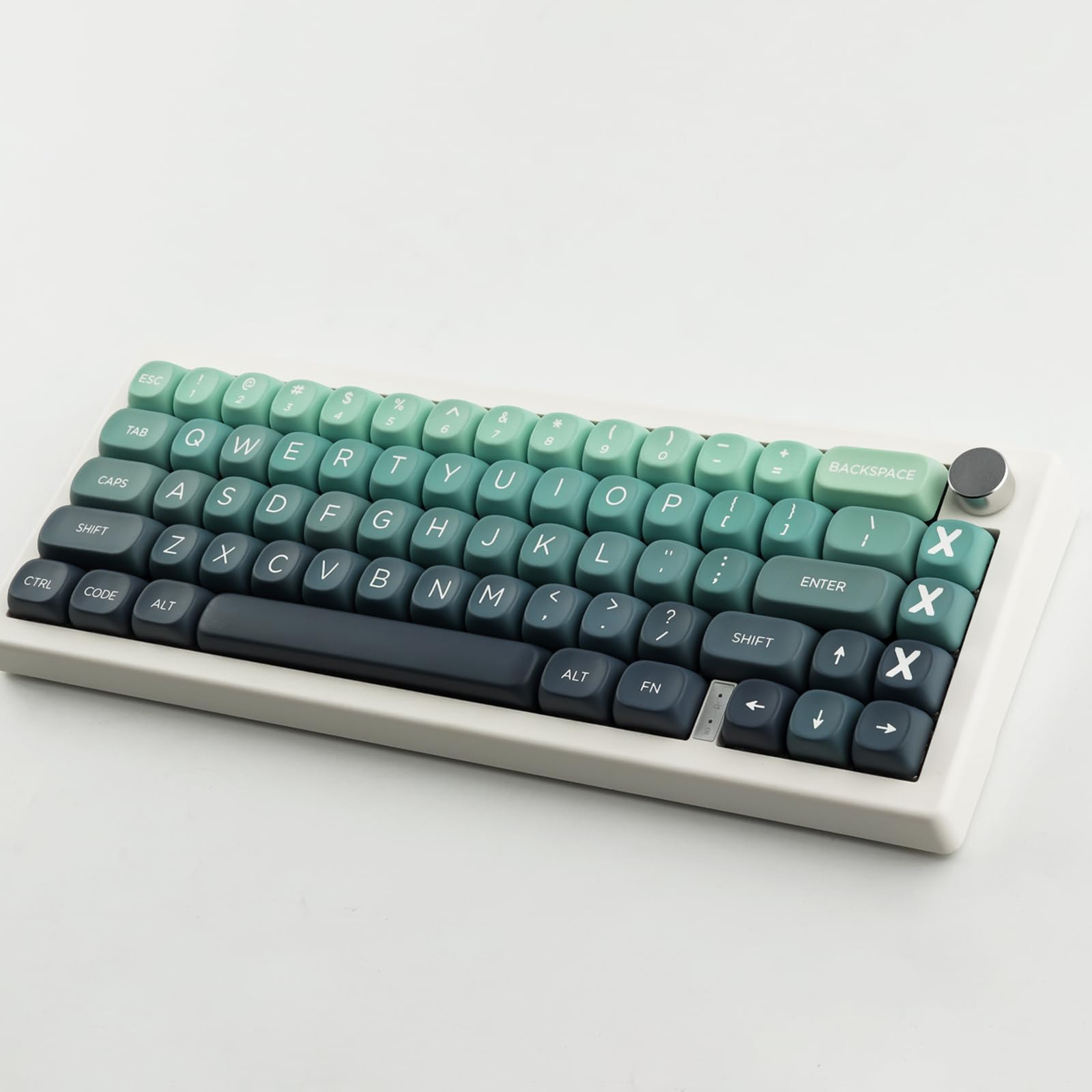 JakeTsai 140 klawiszy PBT MOA Profile Keycaps, układ ANSI, kompatybilne z klawiszami mechanicznymi Cherry MX Switches