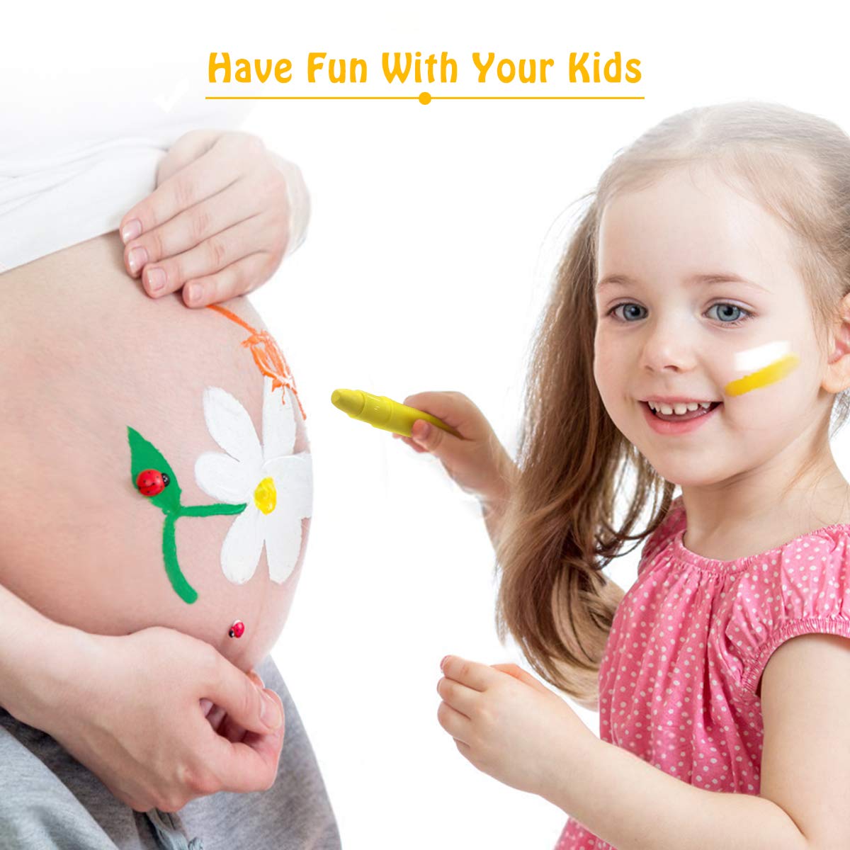 Face Paint Crayons for Children, Y.F.M Face&Body Paint Crayons Kit, Non