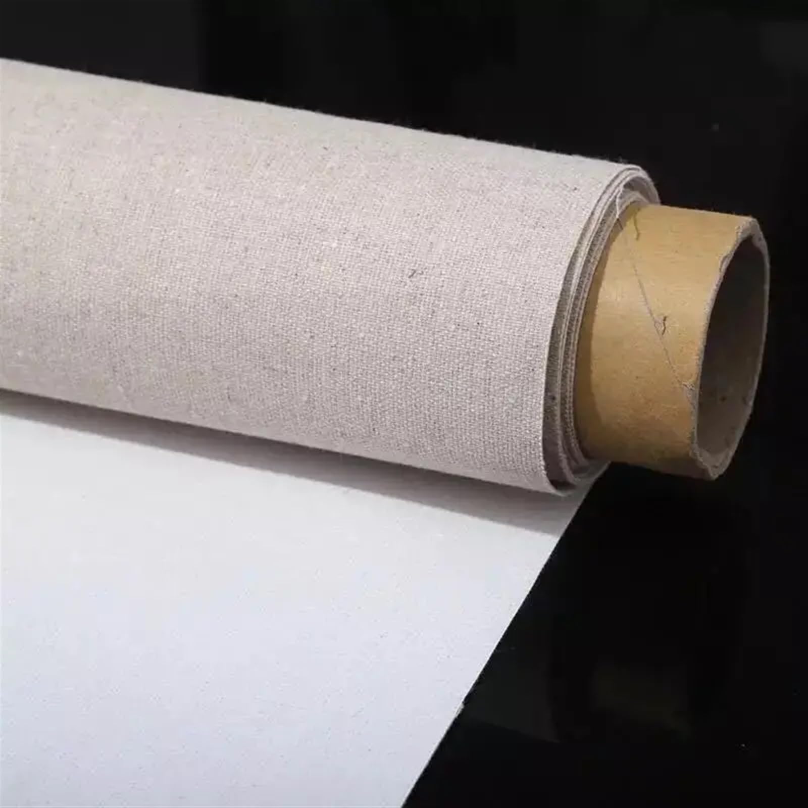 Rollo de lienzo de lino for pintar, 3/5 m, profesional, en blanco, for pintar, capa de pintura acrílica al óleo, lino en blanco for suministros de arte for artistas, resistente al agua(3meterx88cm)