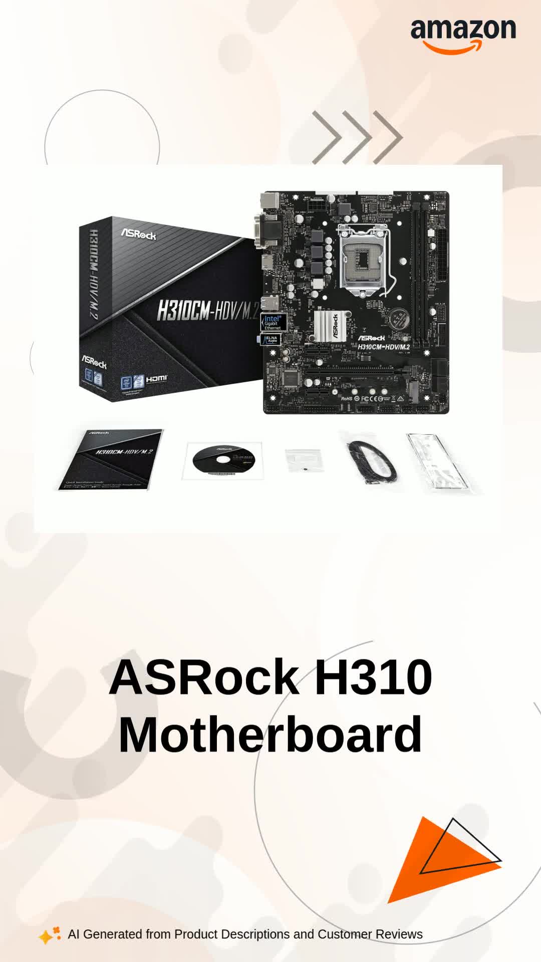 ASRock H310CM-HDV/M.2 Motherboard
