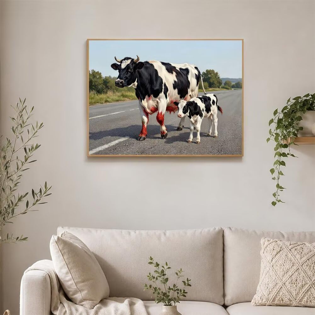 5D Diamond Painting Kit Completo Ox Quadri con Perline 100x70cm A-P24A6