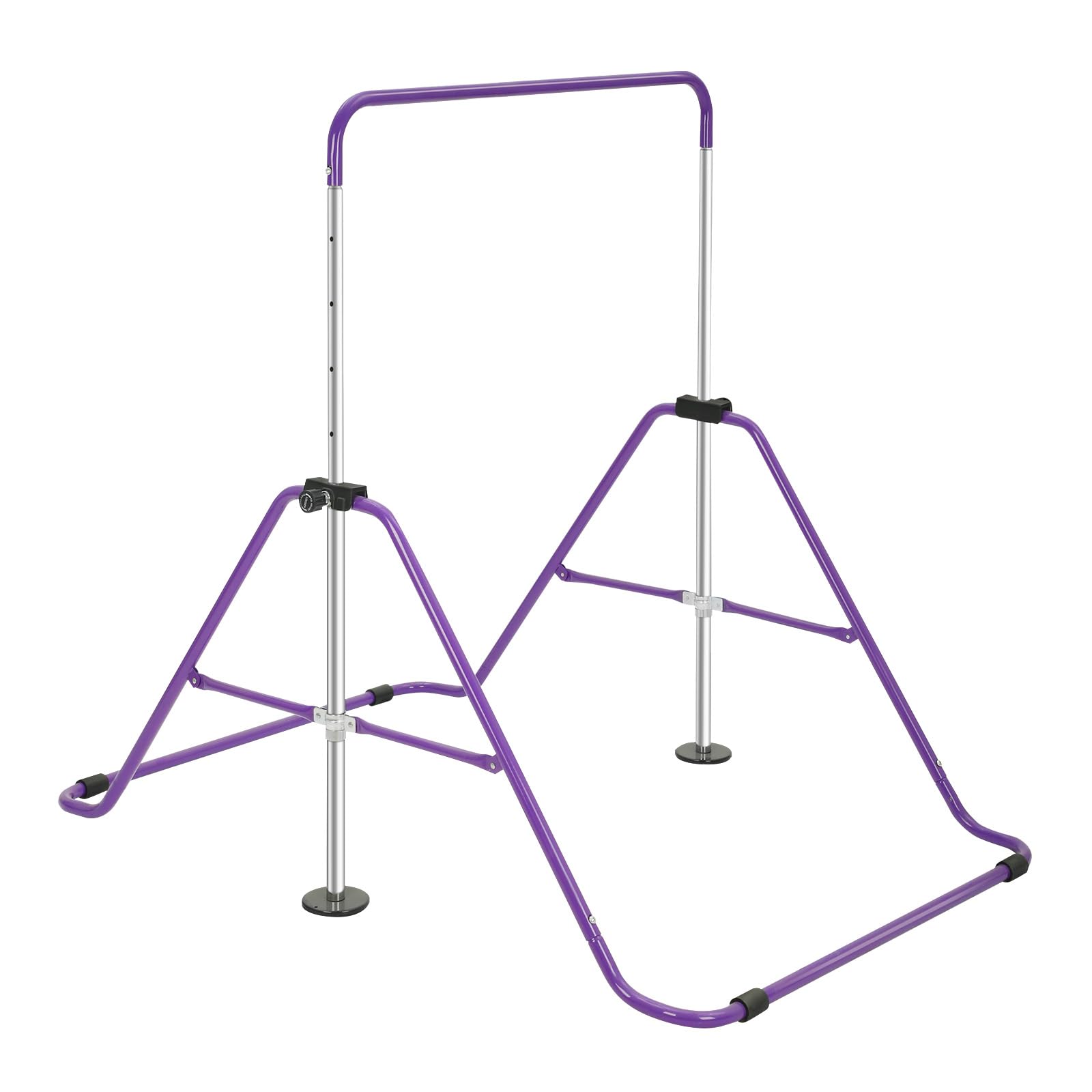 LN COZY CORNER Gymnastics Bar,Adjustable Horizontal Bar Gymnastics Training Kip Bar Gymnastics Equipment for Home Indoor outdoor (Without Rings, Purple)