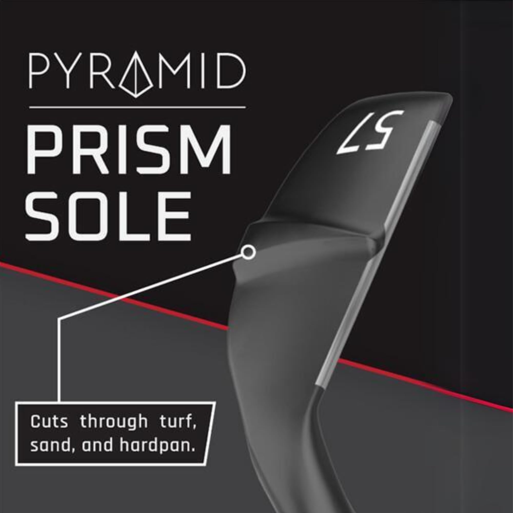 Pyramid Golf P4 Prism Wedge - CNC-gefräste Rillen für maximalen Spin, Keil rechte Hand, vielseitiges Golfkeile Set für Fehlertoleranz und Kontrolle, Spieler mit mittlerem bis hohem Handicap