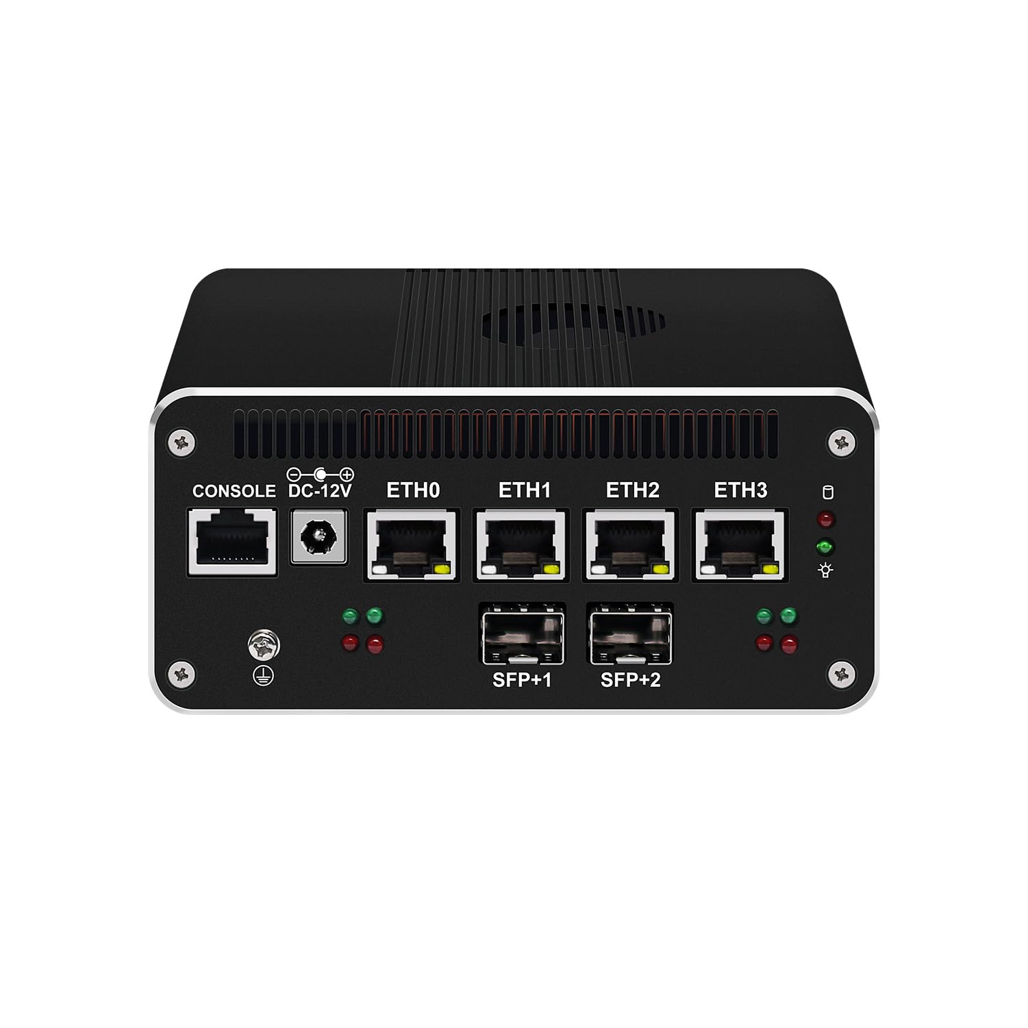 Micro Firewall Appliance, Mini PC, PFSense, Mikrotik, OPNsense, VPN, Router PC, Core I3 1215U, RJ50, 4 x 2.5GbE I226-V, 2 x SFP+ Optical 10GbE 82599ES, 0 RAM, 0 Storage, Barebone No System