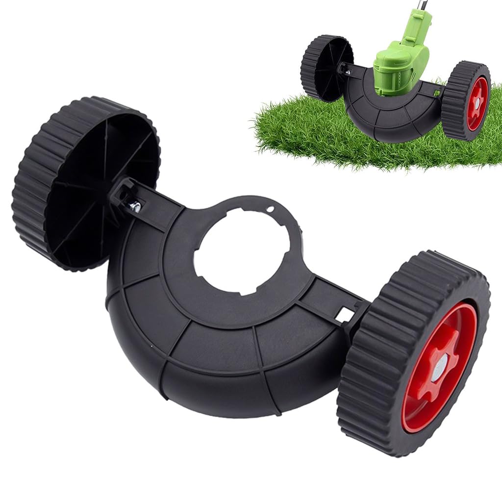 HASTHIP® String Trimmer Wheel Attachment - Adjustable String Trimmer Support Wheel - Plastic Lawn Mower Auxiliary Wheels - Portable String Trimmer Moving Wheel Accessories for Universal Grass Trimmer-image-12