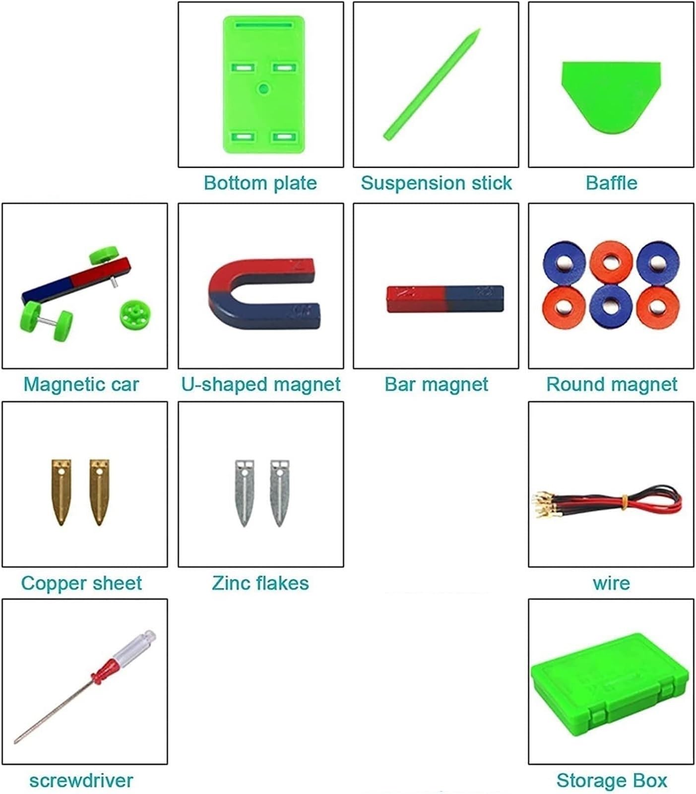 Esperimenti Fisici Strumenti Didattici Scatola for Esperimenti di Circuiti Elettrici di Base di Fisica, Strumento Didattico di Elettromagnetismo