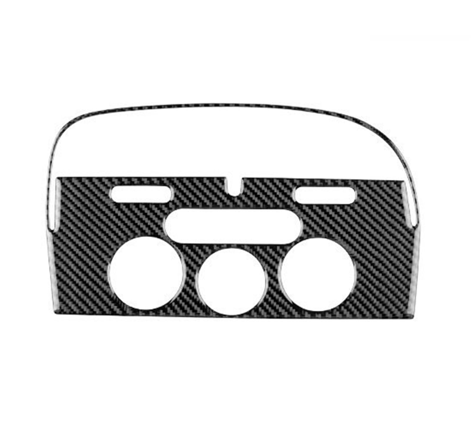 Interior Styling Sticker Real Soft Carbon Fiber Sticker LHD Car Central Air Outlet Panel for Seat for Altea 2004 2005 2006 2007 2008 Accessories Decoration(Type A Black)