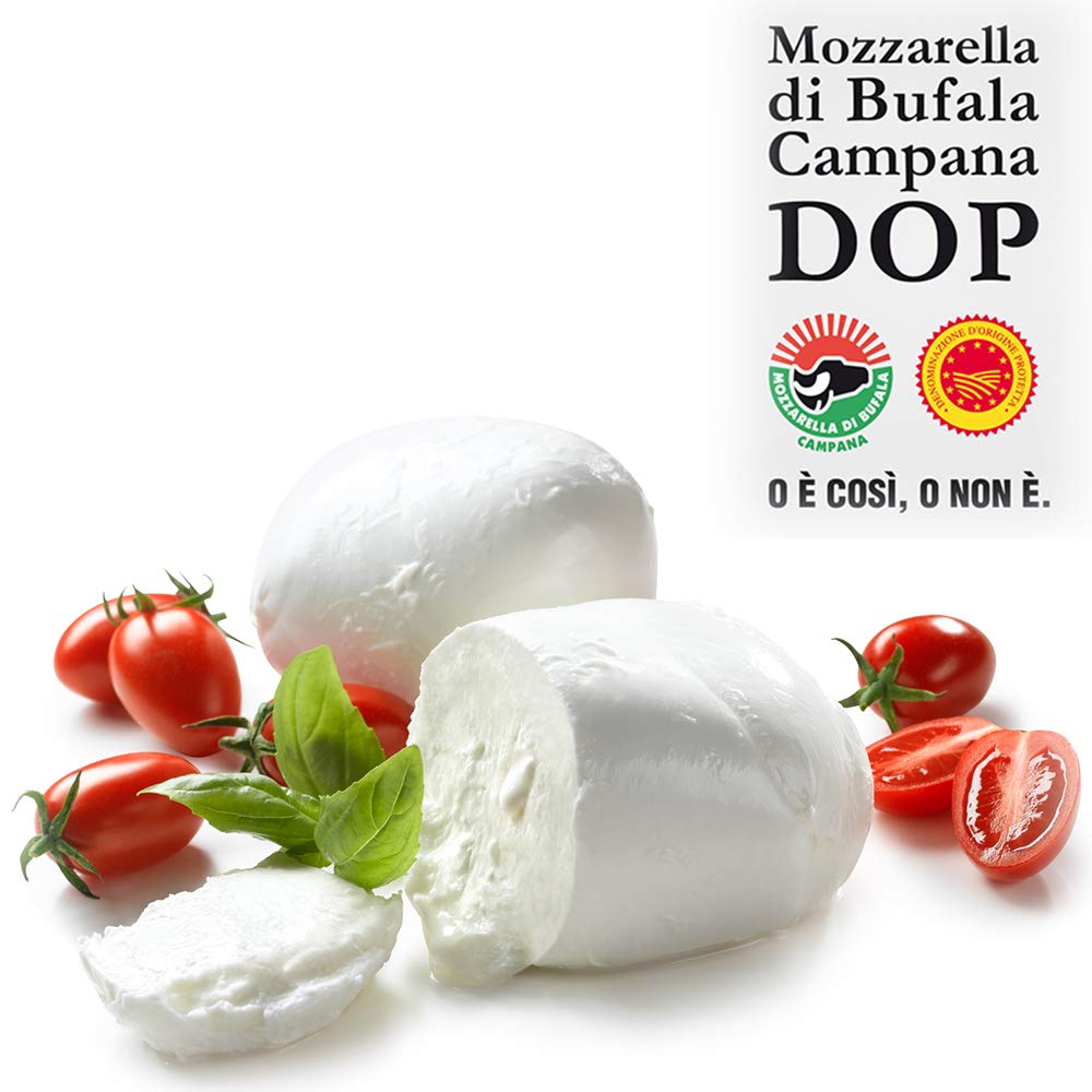 Mozzarella di Bufala Campana Dop|Paestum Piana del Sele|Latte di Bufala Alta Digeribilità|Ordine Minimo 1Kg|Pezzatura da 250g o 500g|Consegna in 24/36 Ore Lunedi Martedi Mercoledi