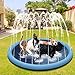 Hundepool, 170cm Sprinkler Matte Hund Splash Pad, Wasserspielmatte Hund Wassermatte, Verdickt rutschfest Planschbecken Hund, Hundeplanschbecken, Hundepool für GroßE, Sprühmatte für Haustiere