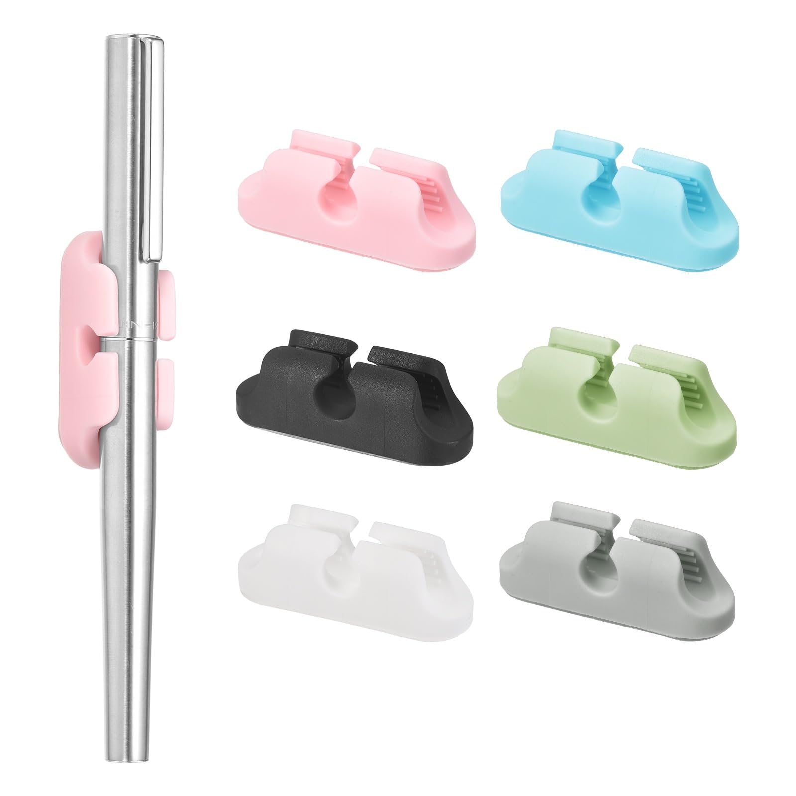Porte-stylo adhésif en silicone pour ne plus perdre vos crayons au bureau