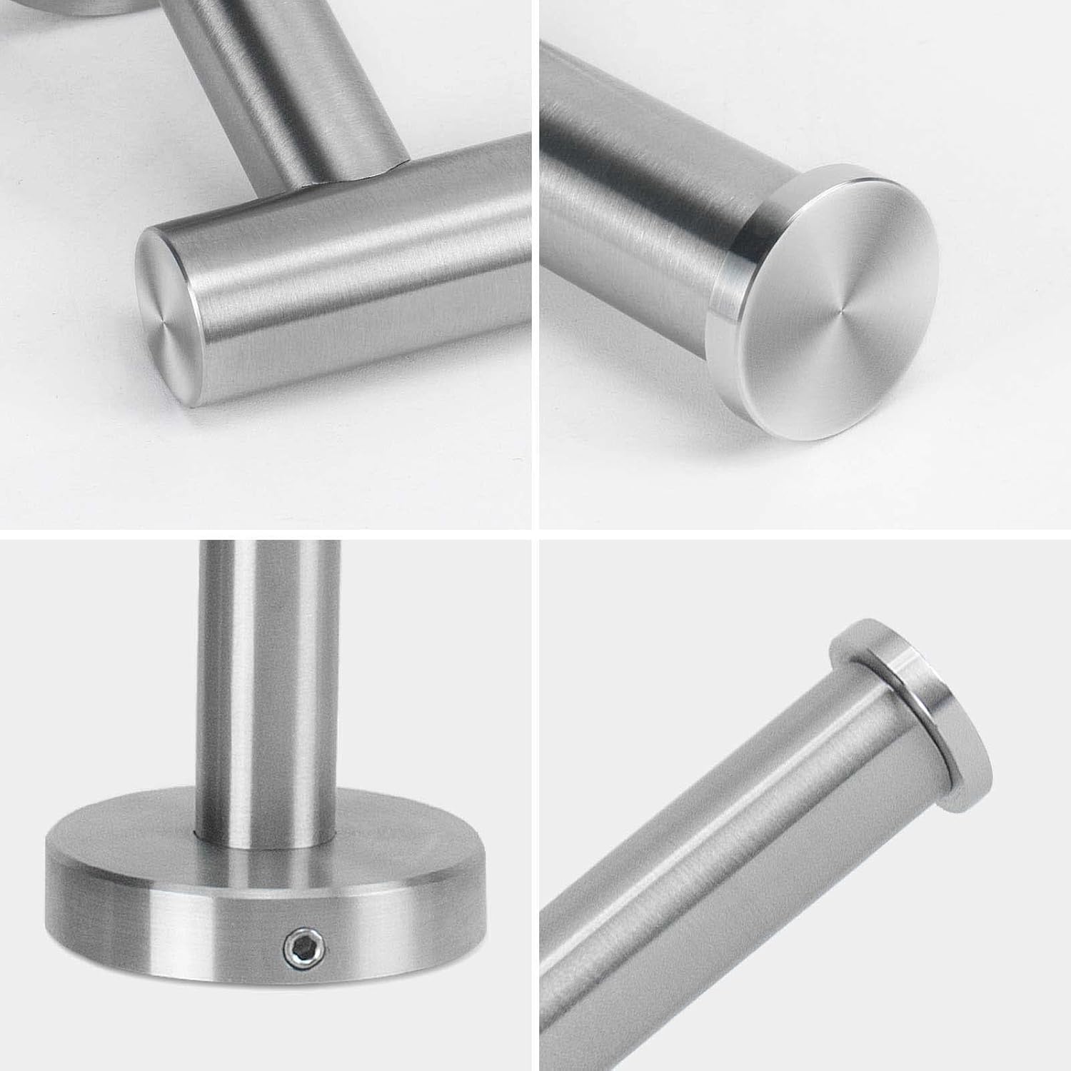 Brushed Nickel Stainless Steel Wall Mounted Toilet Paper Holder Set