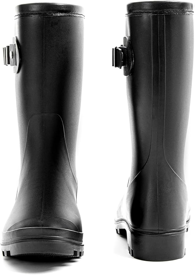 Amazon.com | Fubotao Women's Mid Calf Rain Boots Waterproof