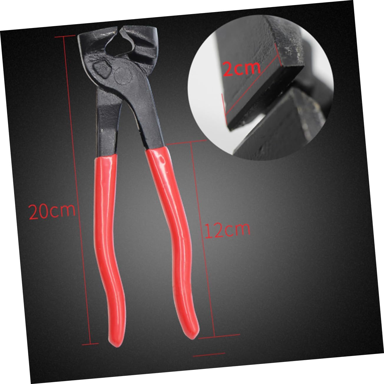 Housoutil 2Pc Glass Tile Cutter Pliers Manual Round Trimmers with Flat Pliers for Decoration Ergonomic Design Durable Carbon Steel Comfortable Grip for Projects