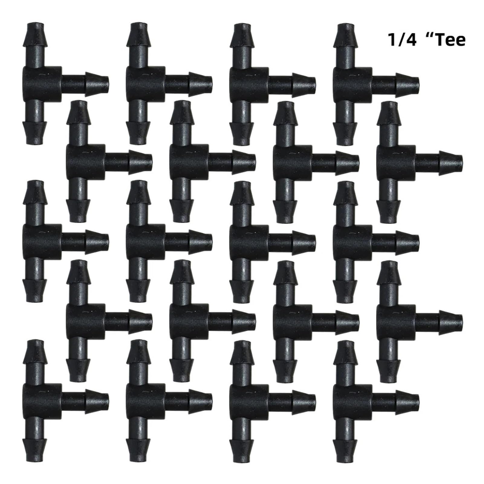10-1000 pezzi Connettore for irrigazione a goccia da giardino for tubi 1/4'' Accessori for flessibili Giunti a T con spina a croce Adattatori for spine inglesi(K,200PCS)