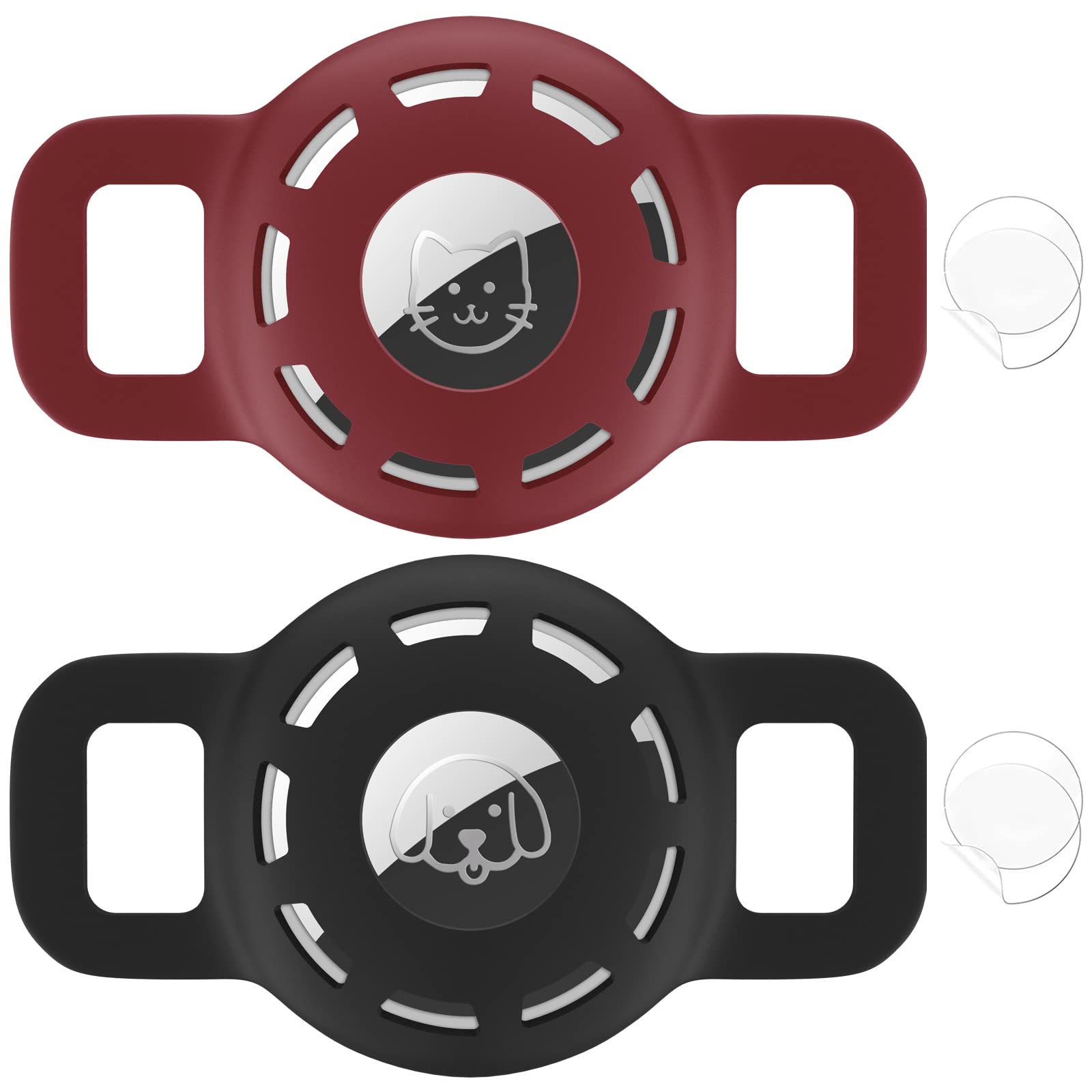 Airtag Cat Collar Holder for Apple Air Tag, Silicone Case for Small Pets