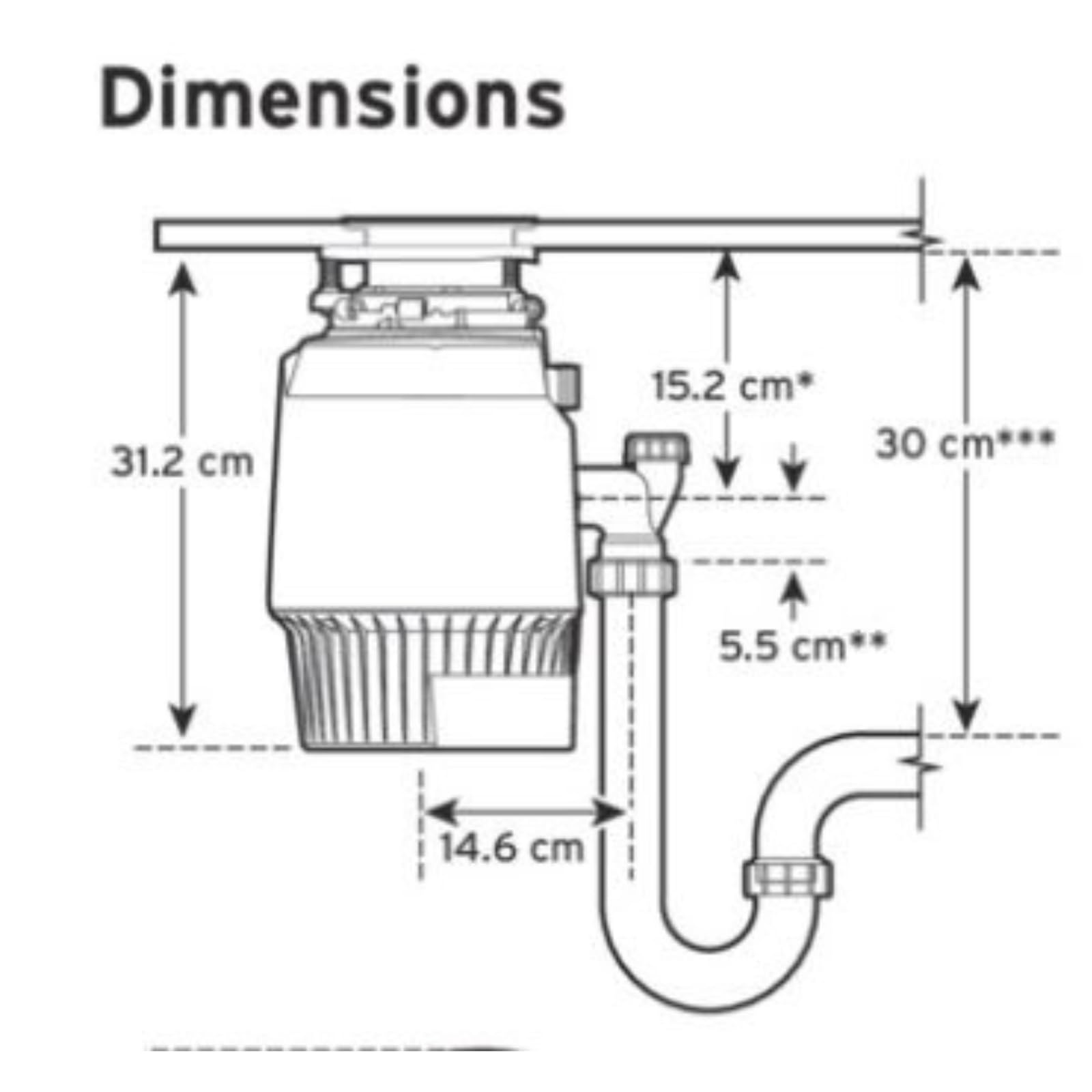 InSinkErator Trituradora de residuos de cocina Evolution Plus 1000 SR Waste Disposer