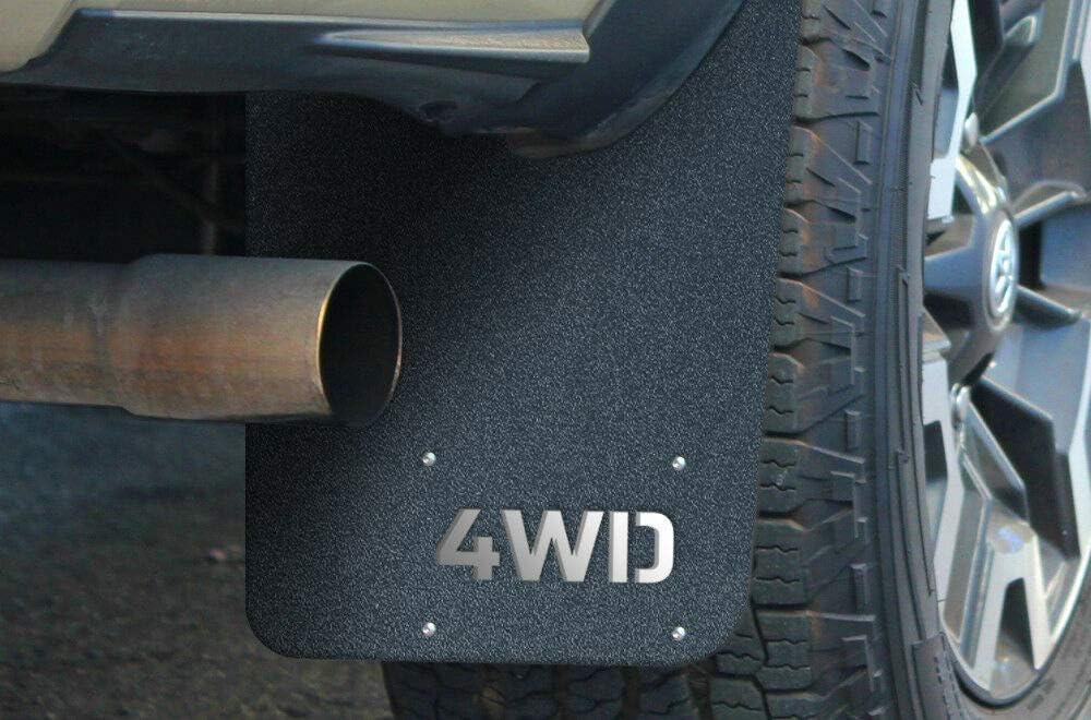 300 Industries Mud Flap Splash Guard for Toyota Tacoma 2016-2017 - 4 Piece Set - 4WD 4 Wheel Drive