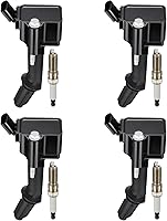 Vista 32 de BDFHYK Paquete de bobinas de encendido UF375 y bujías de iridio 6509 compatibles con Buick Allure Enclave LaCrosse Rendezvous Cadillac CTS SRX Chevy