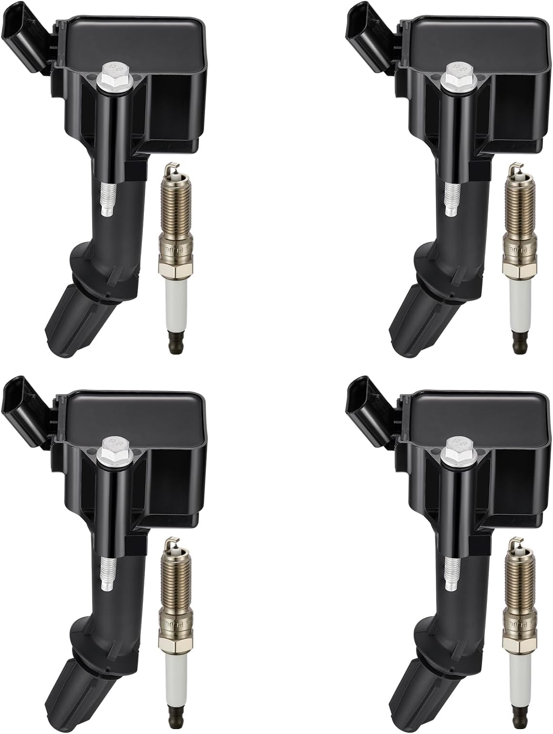 BDFHYK Ignition Coils UF802 and Iridium Spark Plug 91970 Compatible with Chevrolet Equinox Malibu Cruze GMC Terrain Buick Encore l4 1.4L 1.5L Replaces GN10797 C-939 C2036 ILNAR8B7G 12670053 Set of 4
