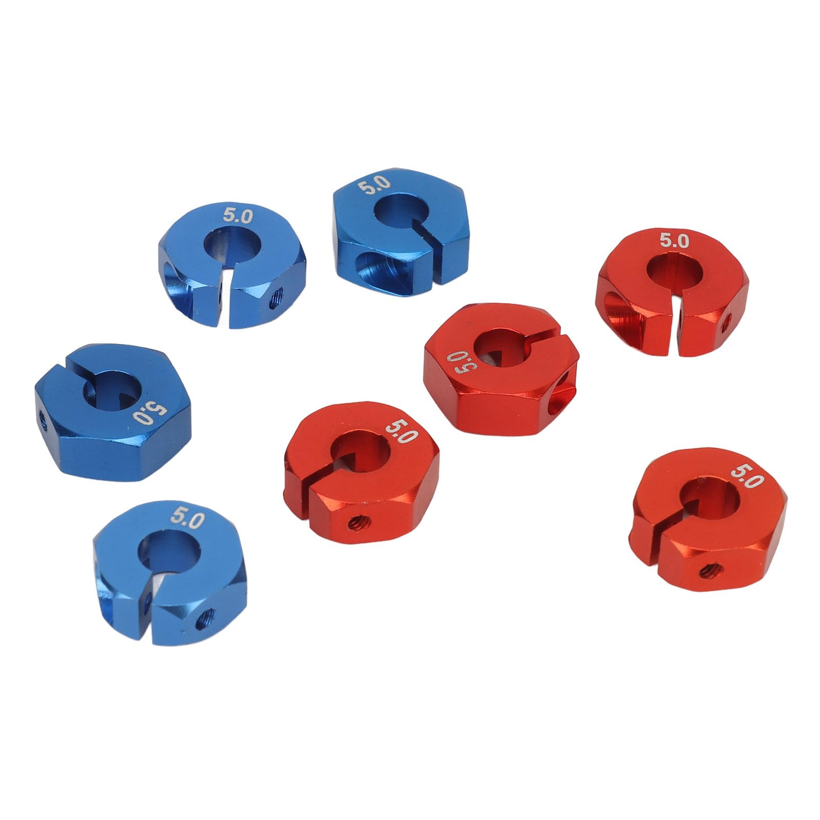 Rad-Sechskant-Naben-Adapter Set (8 Stück) - Aluminium, 12mm, Für RC Trucks Von Redcat, Axial, HSP