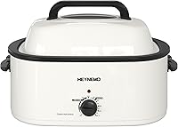 Vista 19 de Horno tostador de 18 cuartos de galón con tapa de autohilvanado, horno eléctrico de pavo de acero inoxidable de 1450W con asas de tacto frío, Negro