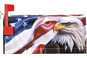 American Flag & Eagle Magnetic Mailbox Cover