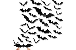 3D Spooky Bats Halloween Decorations