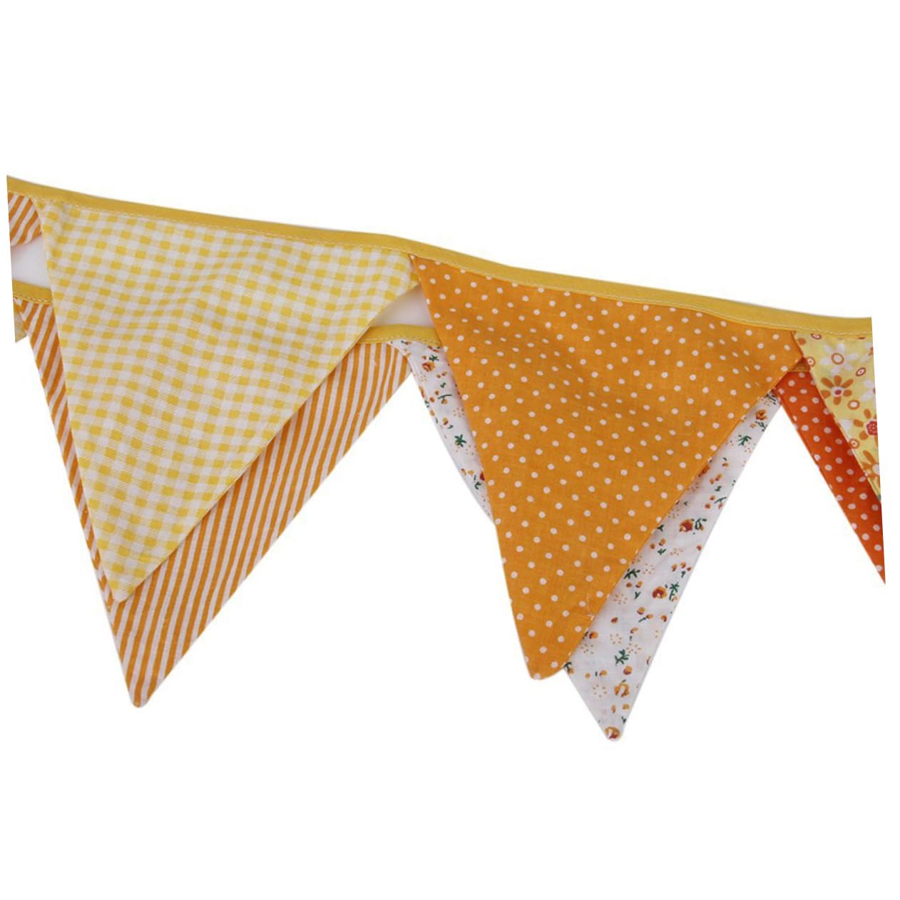 Cabilock 36 Piezas De Banner Decorativo De Boda Banderines De Tela Banderines De Tela Decoraciones De Boda Al Aire Triangulares Decoración Navideña De Bautizo Para