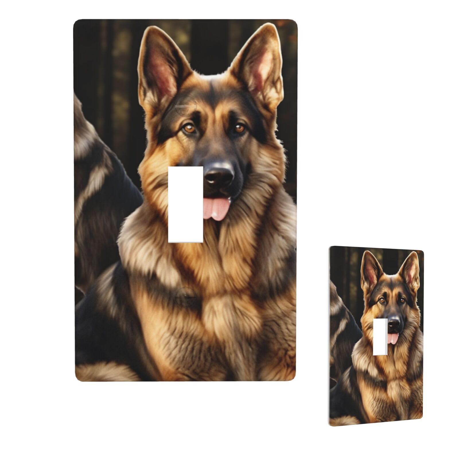 Aceprints Shepherd 1 Gang Single Toggle Wall Plates, Unbreakable Decorative Light Switch Plate Covers Electrical Switchplate Cover Faceplate For Bathroom Kitchen Decor