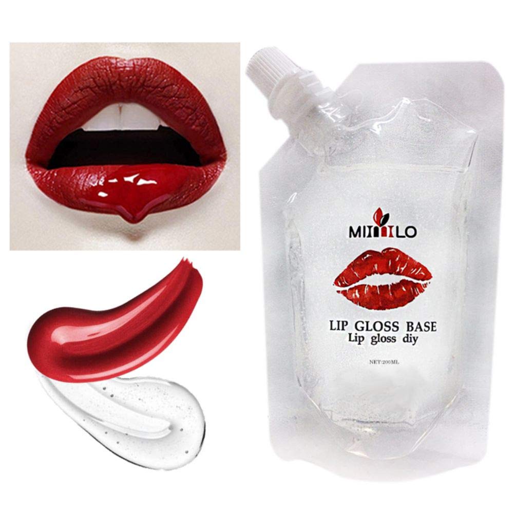 Ofanyia Lip Gloss Base Make Your Own Lip Gloss Handmade Lip Gloss DIY Lipstick Material Lip Glosses Base - 200ML