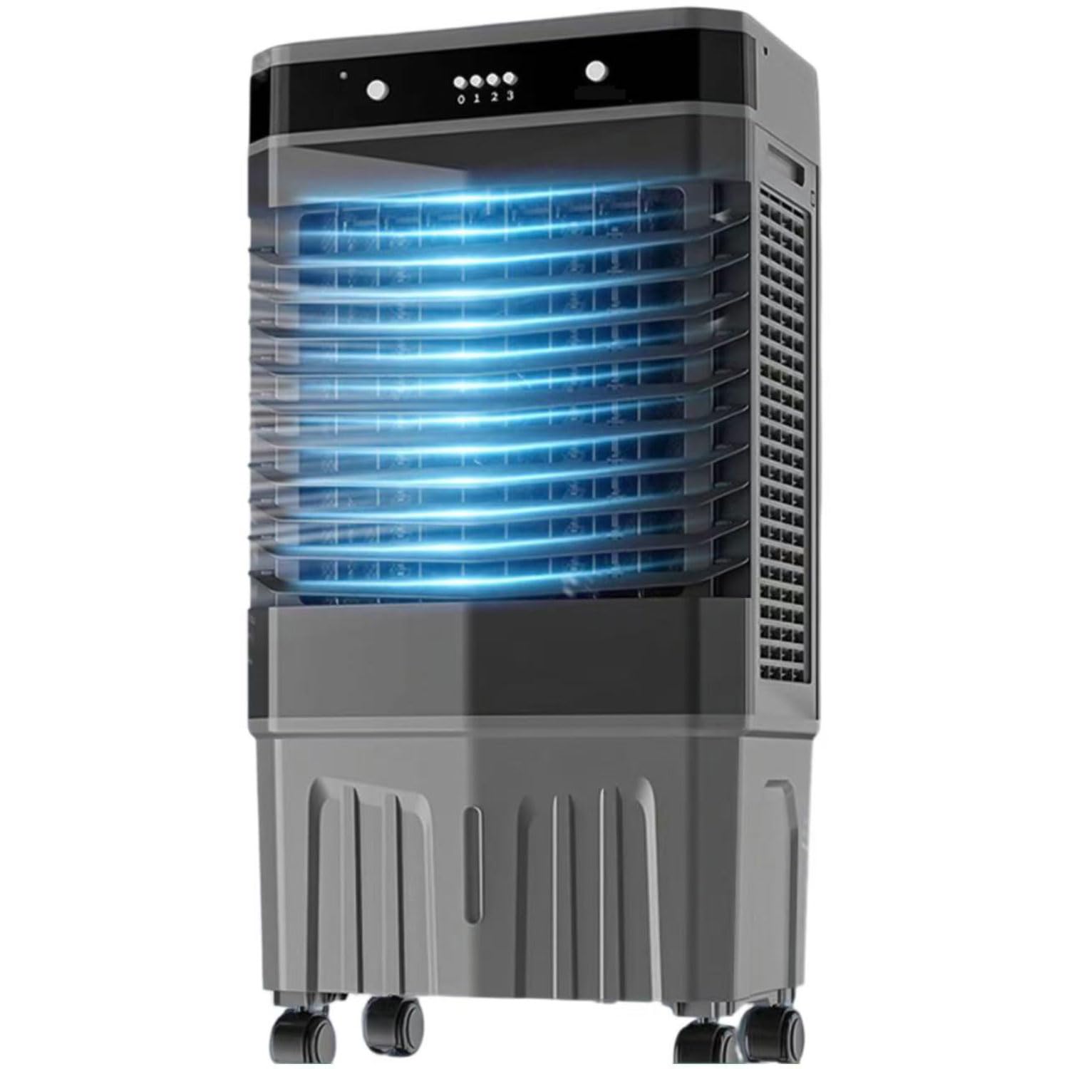 GHHVFEC Portable Air Conditioner with 3 Modes, 120° Oscillating, 50L Large Water Tank, 12H Timer, Air Cooler for Bedroom, Dorms, Indoor Rooms