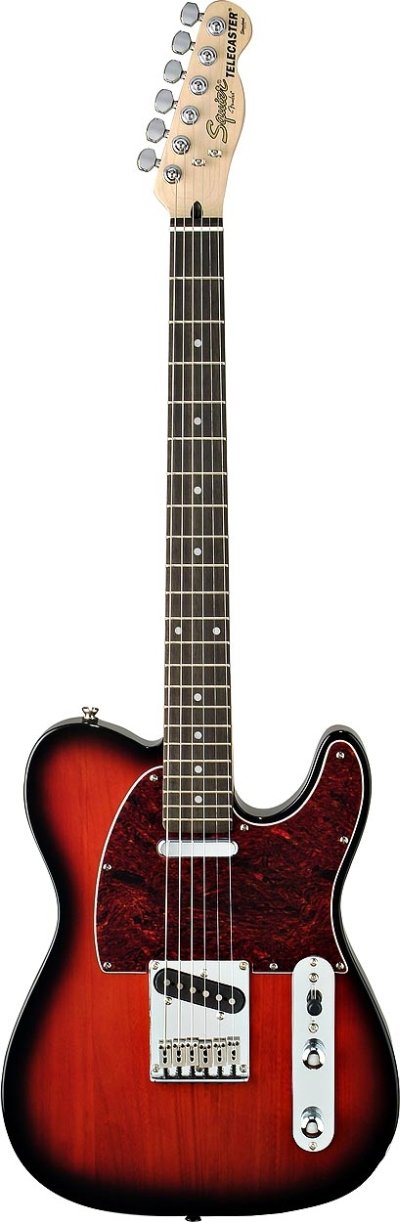 ギター Squier Standard Series Telecaster Squier by Fender Standard Telecaster, Antique Burst : Amazon.in
