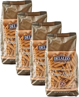 DeLallo Gluten-Free Brown Rice Penne Pasta, Non-GMO, Made in Italy, Kosh...