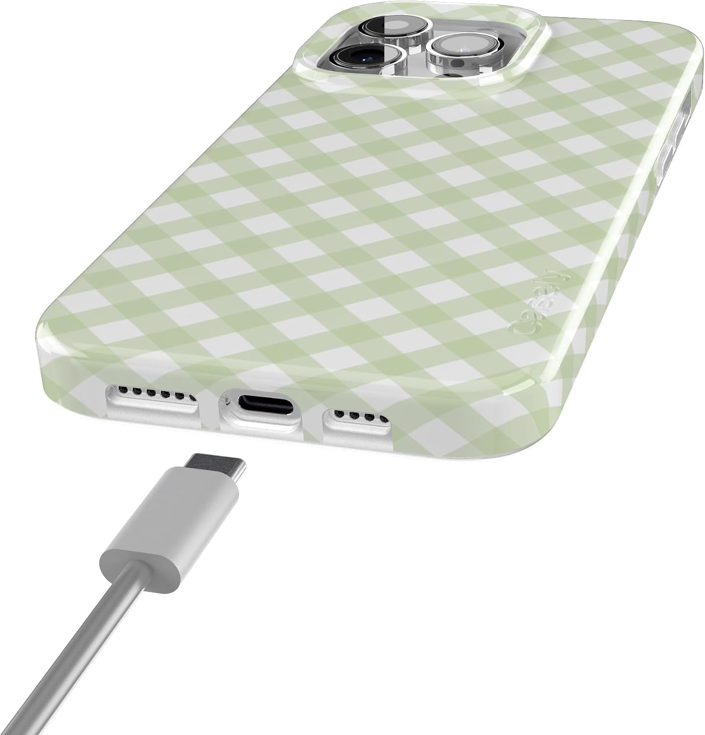 Casely iPhone 15 Pro Case | Mint Lattice | Sunday Best | Compatible with MagSafe | Classic Ultra Thin Design