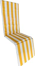Markotex Cushion for Sun Lounger, Lounger, Chair, Removable Cover (170 cm, Yellow)