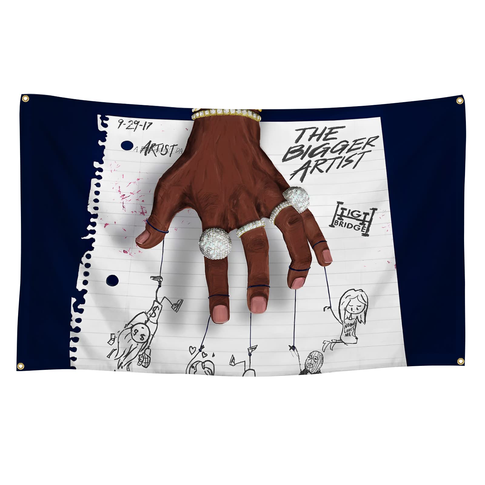 chplysu A&Boogie Rapper Tapestry Art Wall Hanging Tapestries Funny