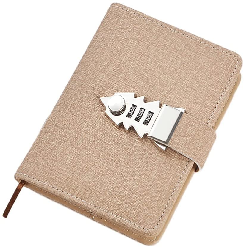Libreta Cuaderno Diario De Contraseña Digital con Bloqueo, Diario, Bloc De Notas, Diario De Bloqueo, Regalo for Hombres Y Mujeres, 100 Hojas, 200 Páginas, 15x11cm Cuadernos (Color : B)
