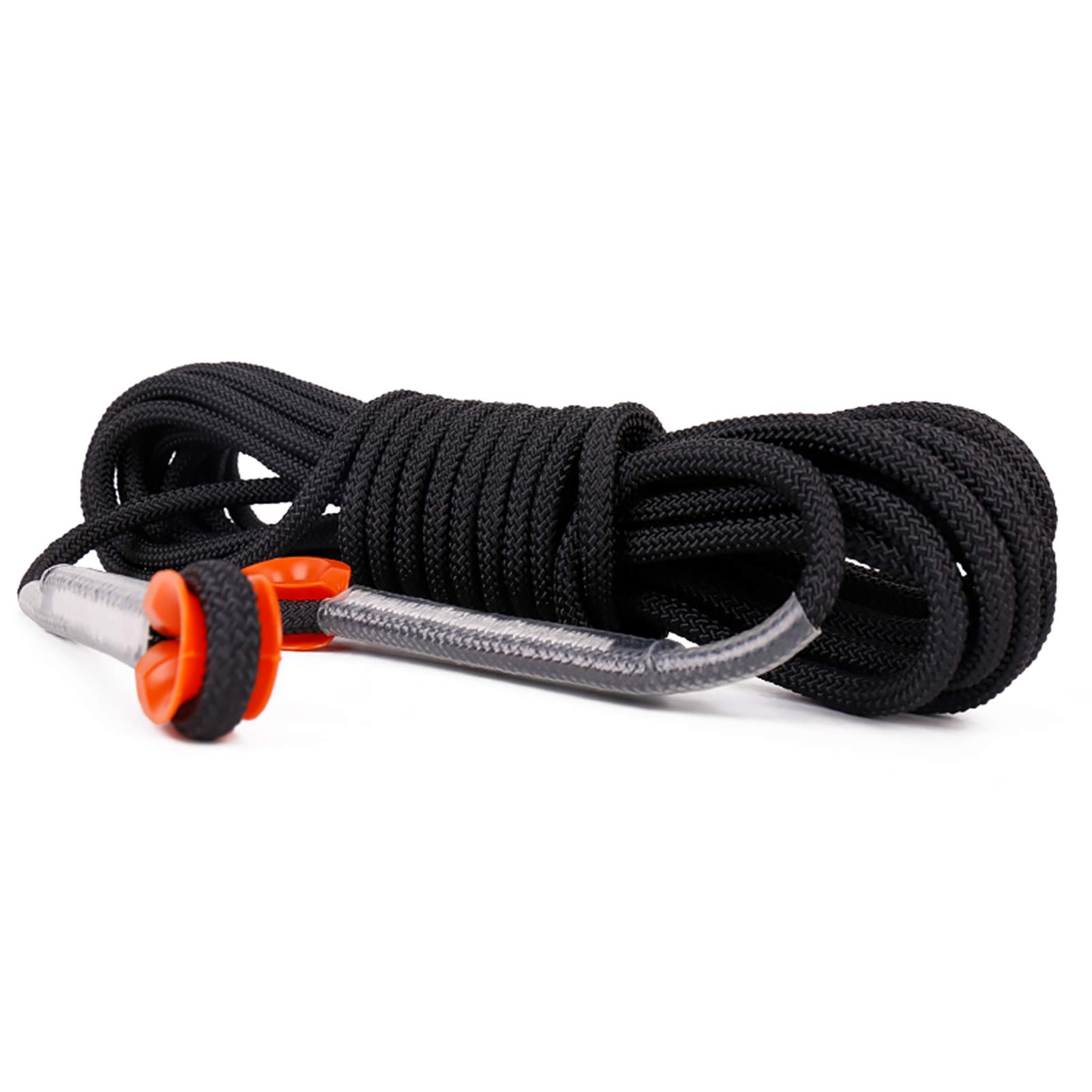Cuerda de Nailon de Alta Resistencia, Cuerda estática de Descenso Outdoor 10mm Negra 10-100 Metros