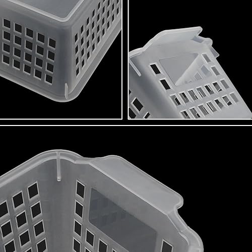 Miniatura 3 de Cestas pequeñas de plástico transparente para guardar lápices, paquete de 6