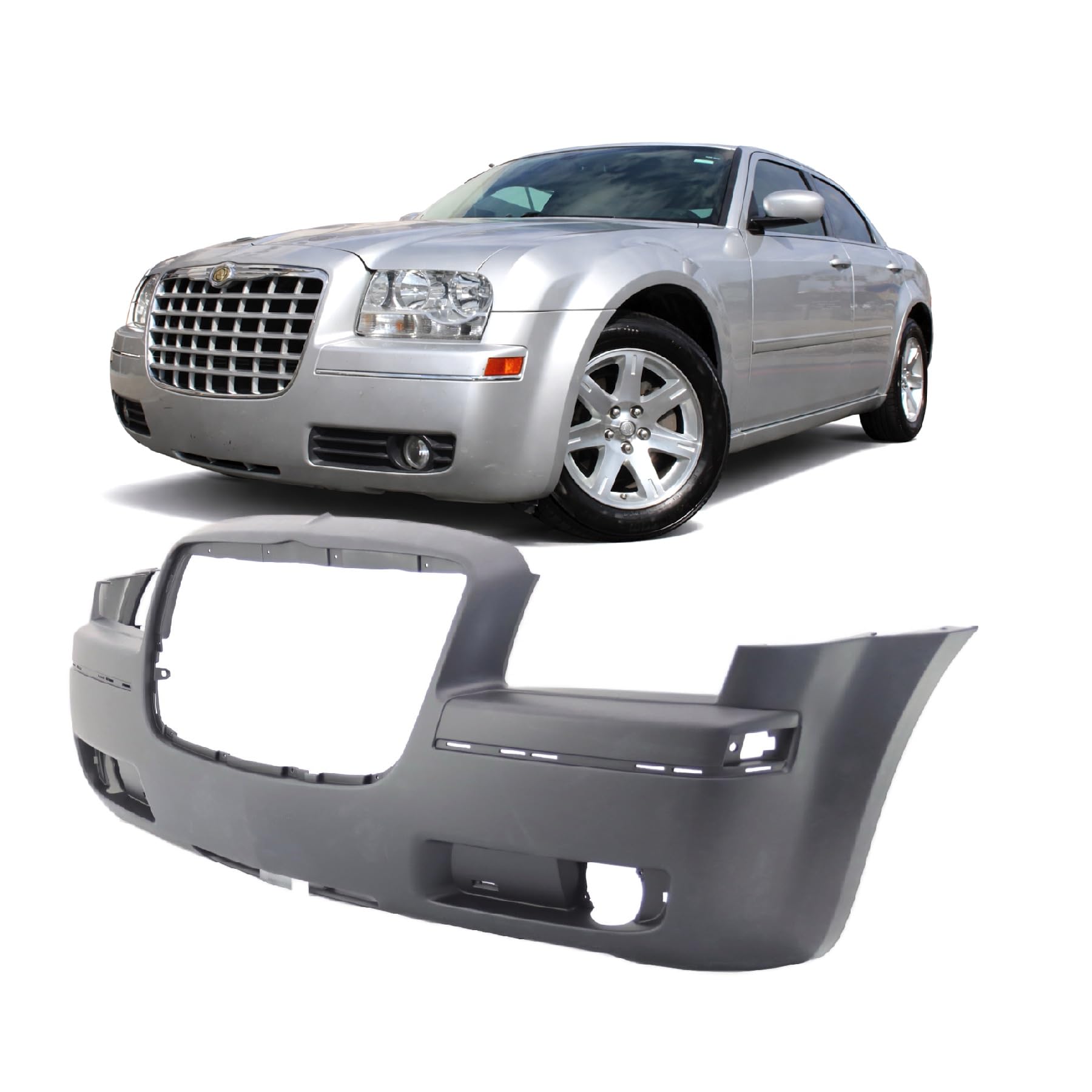 FitParts Compatible with Chrysler 300 2005–2010 Front Bumper Cover