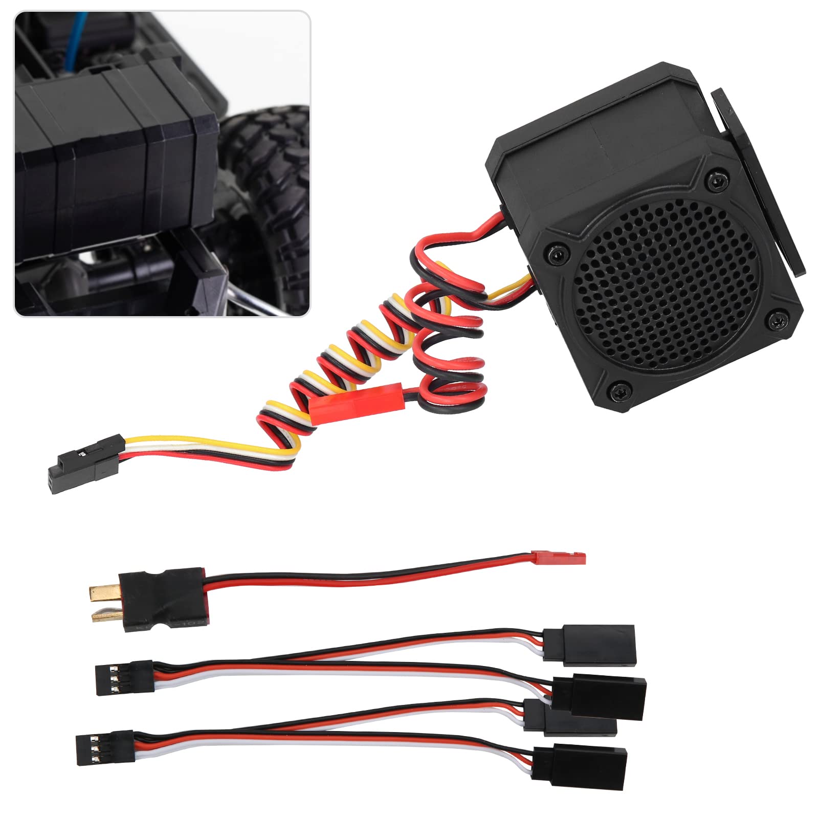 Modell der RC Soundeinheit 7 × 7 × 6, Motor-Sound-Simulator, 10 Sound-Effekte, Ersatzteile, Zubehör für Modellauto RC