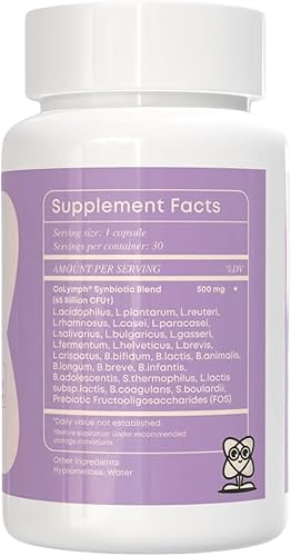 Miniatura 2 de Holistic Viewpoint CoLymph - Probiótico diario de 62.5 mil millones de UFC, alta potencia con 14 cepas de diversidad y prebióticos, sin lácteos para