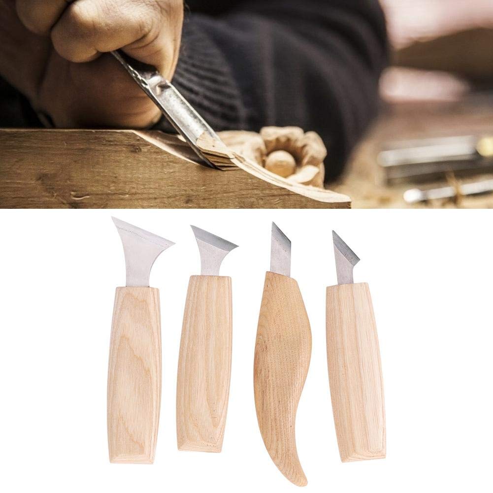 Set Di 7 Scalpelli Per Intaglio Legno – Utensili In Acciaio Inossidabile Affilati – Per Scultura, Falegnameria E Modellismo