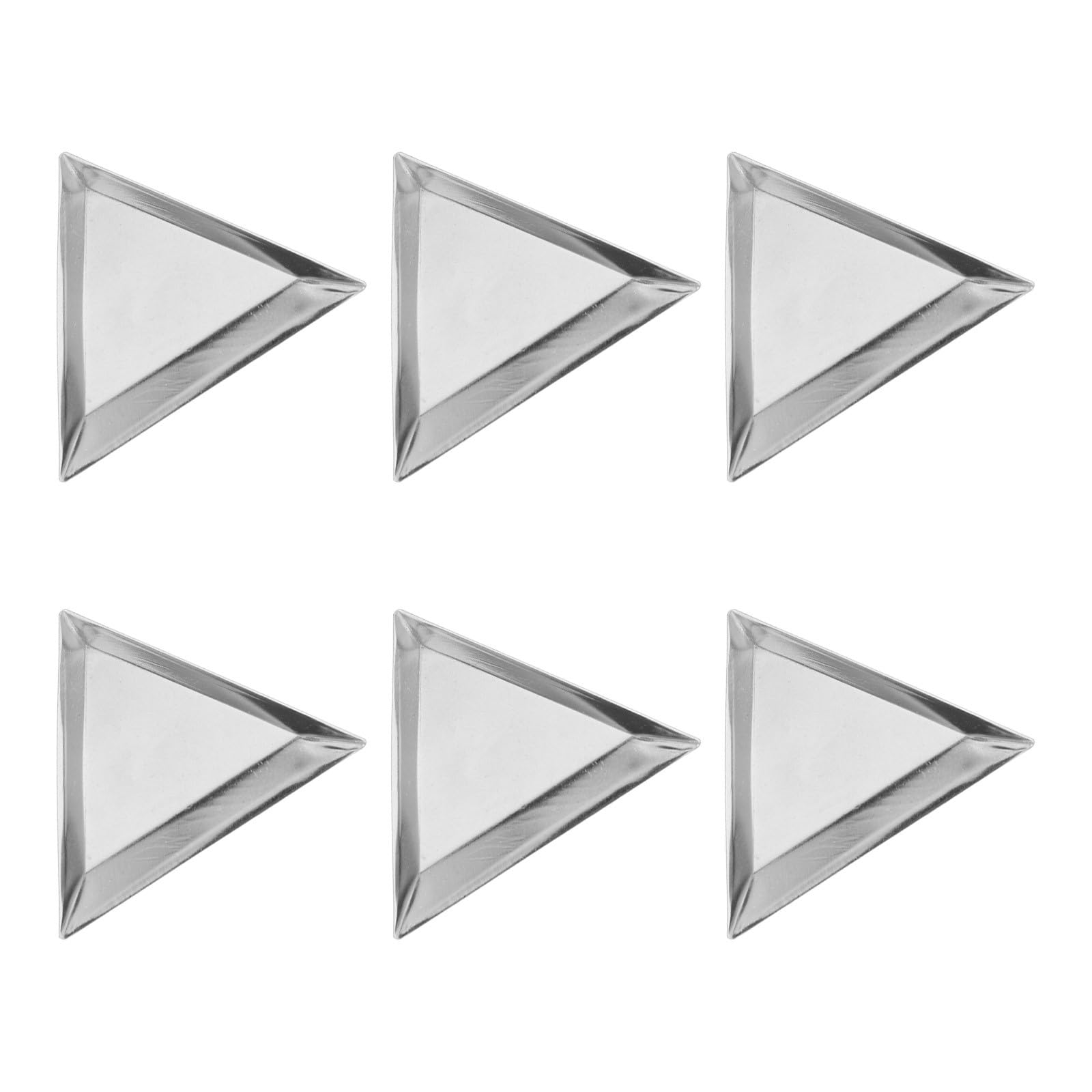 Bandejas para cuentas triangulares de aluminio organizadoras de abalorios y joyería