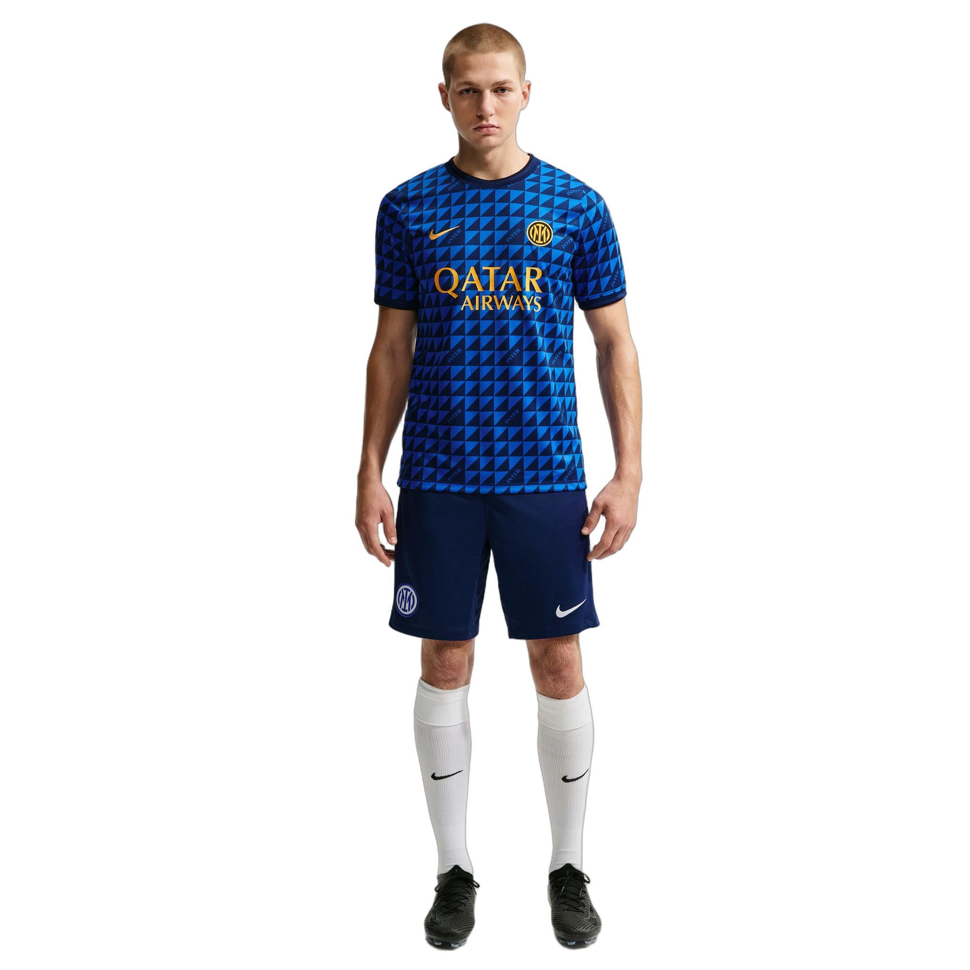 Inter Milan Nike Dri-Fit II3114-409 Haut de Football pré-Match pour Homme, Lyon Blue/Black/University Gold, II3114-409, XL