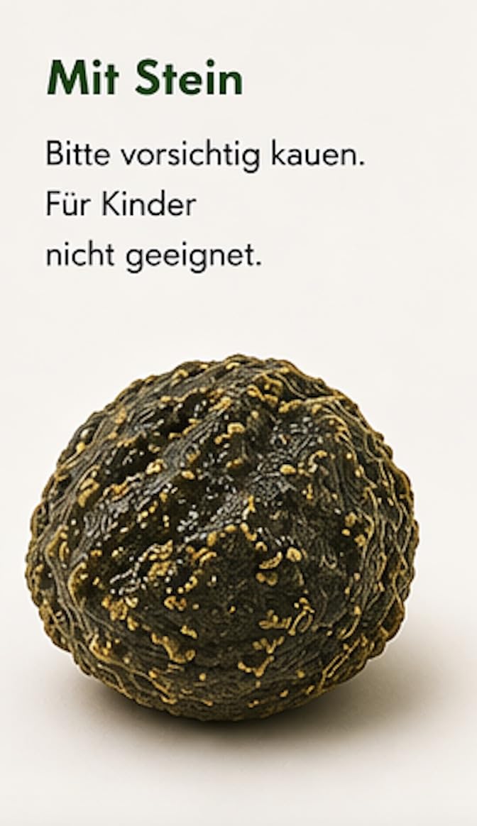 Fermentierte grüne Pflaume mit Stein, 20 Portionsbeutel à 8 g (160 g), fruchtig-säuerlicher Snack mit Matcha-Grünteepulver