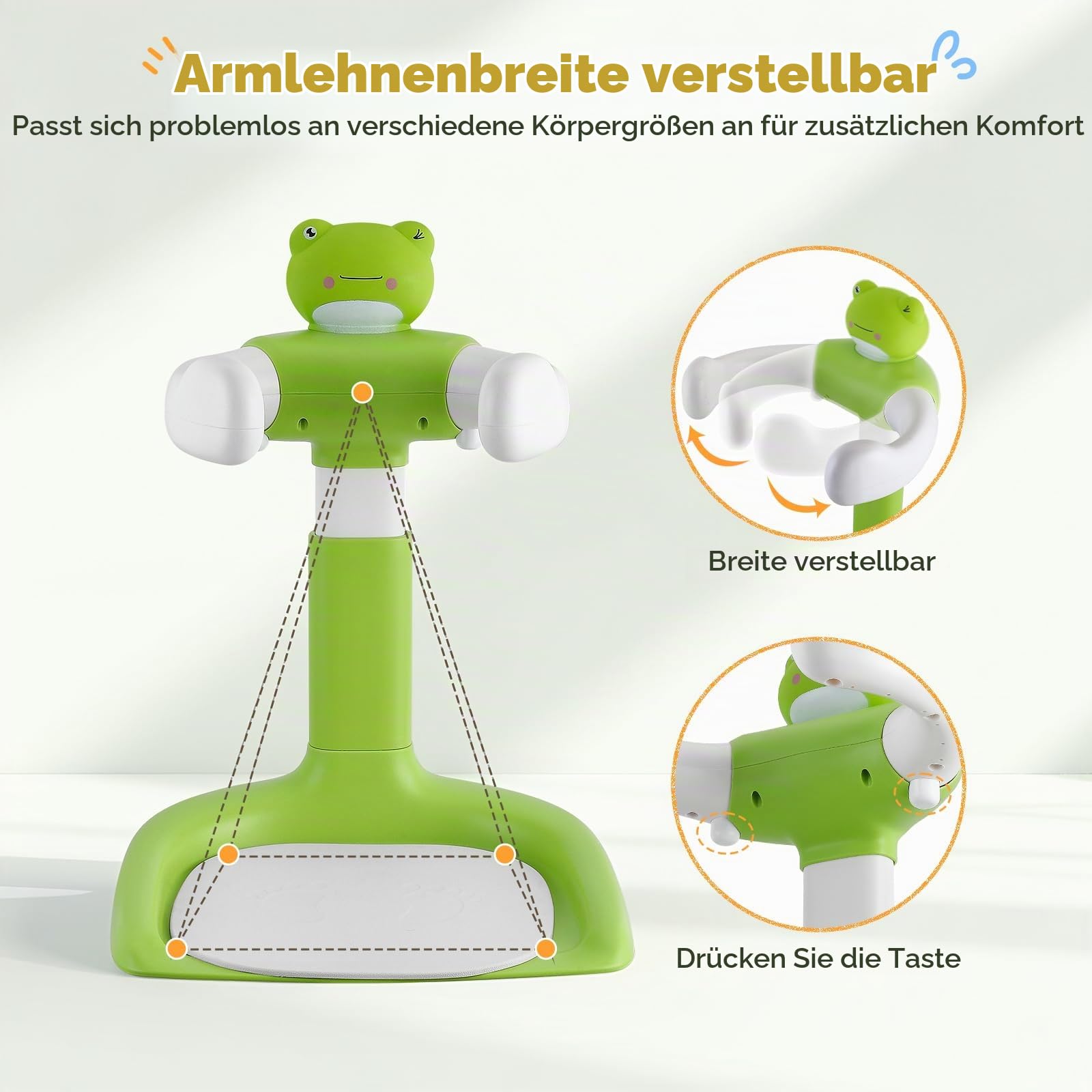 Baby Dusche Ständer,Baby Badewanne Stand mit rutschfester Basis, Duschhilfe Zum Stehen Für Babys,Duschhilfe Faltbar Badewanne Ständer von 6–36 Monaten