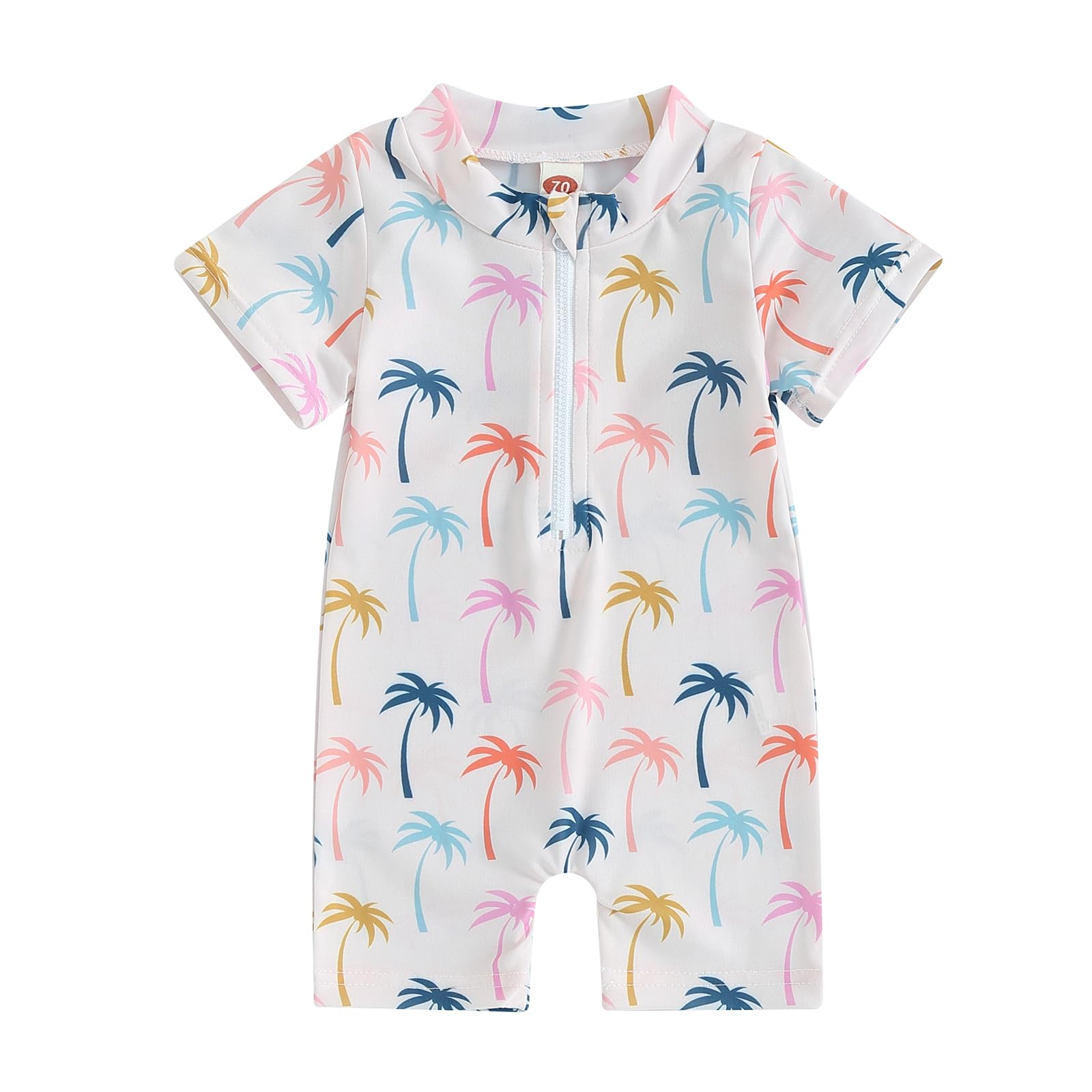 Baby Boy Swimming Costume Baby Swimsuit 3 6 12 18 Months Infant Toddler Boys Swimwear Rash Guard Zipper One Piece Short Sleeve Beach Bathing Suits Wetsuit — view 22