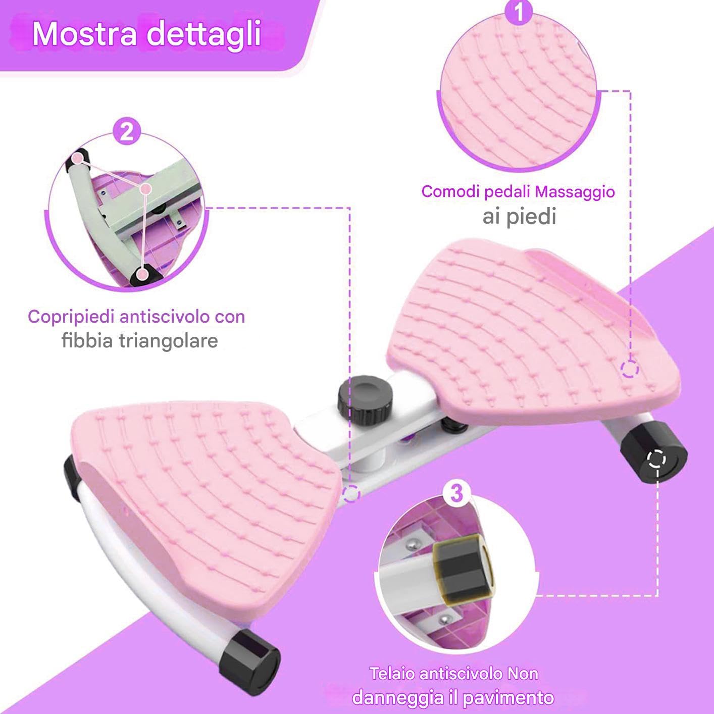 Twist Workout Machine, macchina a torsione in vita - MACCHINA TUTTO CONTRO CON BANDA DI RESISTENZA,Attrezzatura di fitness portatile interno Allenatore a corpo pieno tranquillo per uomini